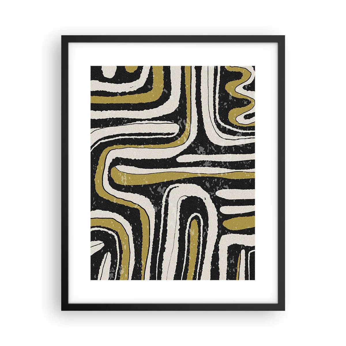 Poster in einem schwarzem Rahmen - Komposition: Straßen und Gassen - 40x50 cm