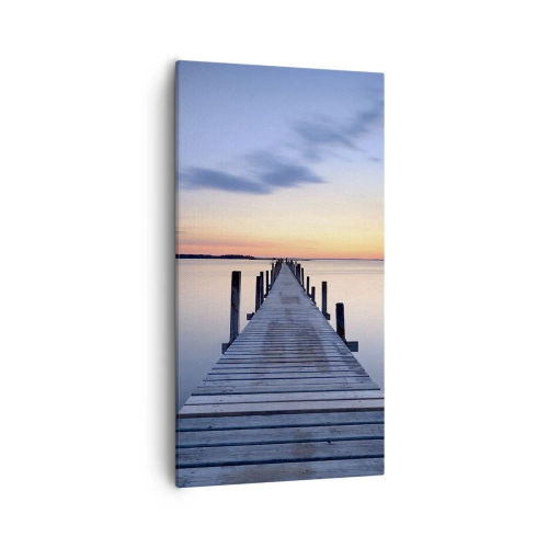 Bild auf Leinwand - Leinwandbild - Die Ruhe einer heiteren Dämmerung - 55x100 cm