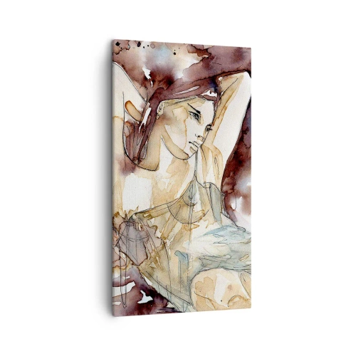 Bild auf Leinwand - Leinwandbild - In lila Stimmung - 45x80 cm