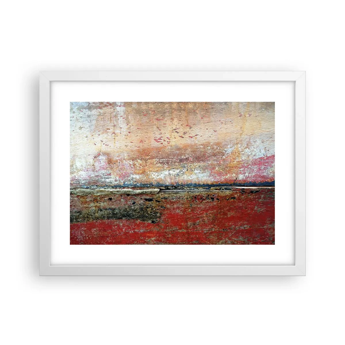 Poster in einem weißen Rahmen - Vielleicht liegt es am Meer - 40x30 cm