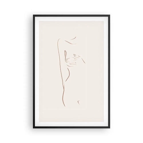 Poster in einem schwarzem Rahmen - Die Form des Verlangens - 61x91 cm