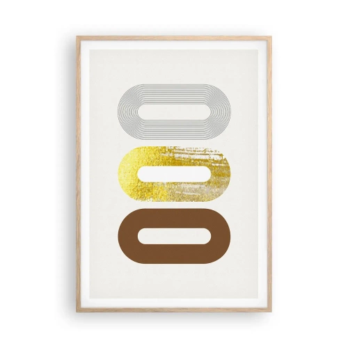 Poster in einem Rahmen aus heller Eiche - Oooh! - 70x100 cm