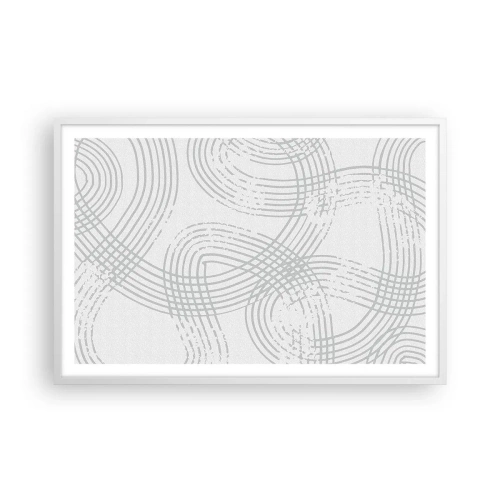 Poster in einem weißen Rahmen - Es gibt keinen einfachen Weg - 91x61 cm