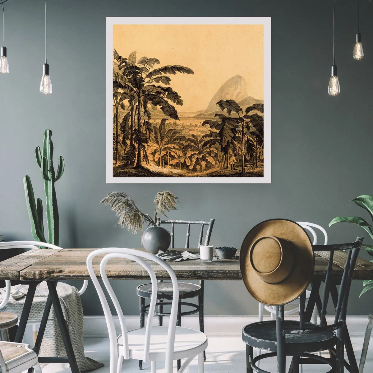 Poster - in einem kolonialen Klima - 50x50 cm