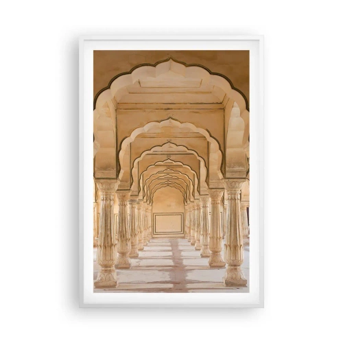 Poster in einem weißen Rahmen - Im Palast des Maharadschas - 61x91 cm