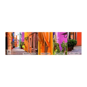 Fototapetenmuster Standard Eco - Regenbogengasse - Stadt, Venedig, Die Architektur - 100x30 cm