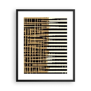 Poster in einem schwarzem Rahmen - Architektonische Abstraktion - 40x50 cm