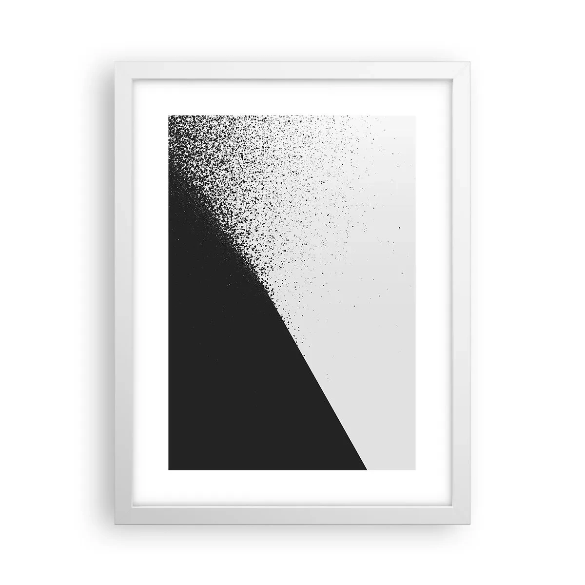 Poster in einem weißen Rahmen - Immer schneller, immer mehr - 30x40 cm