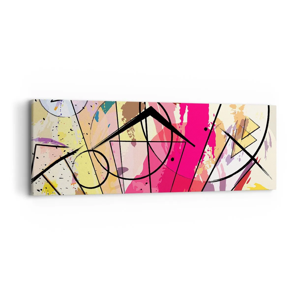 Bild auf Leinwand - Leinwandbild - Explosion - 90x30 cm