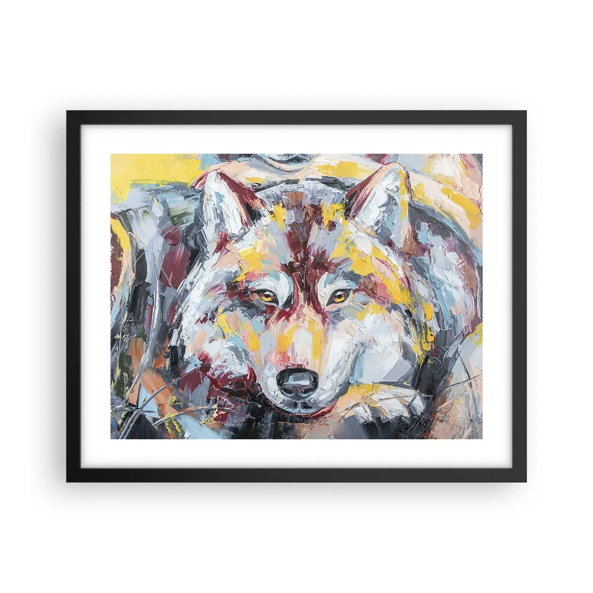 Poster in einem schwarzem Rahmen - Seelenfrieden unter den Lieben - 50x40 cm