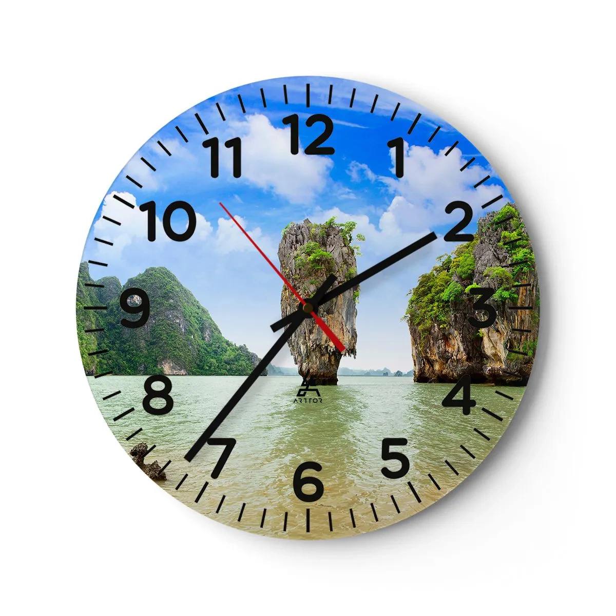 Wanduhr - Glasuhr - Felsige Wunder der Natur - 30x30 cm