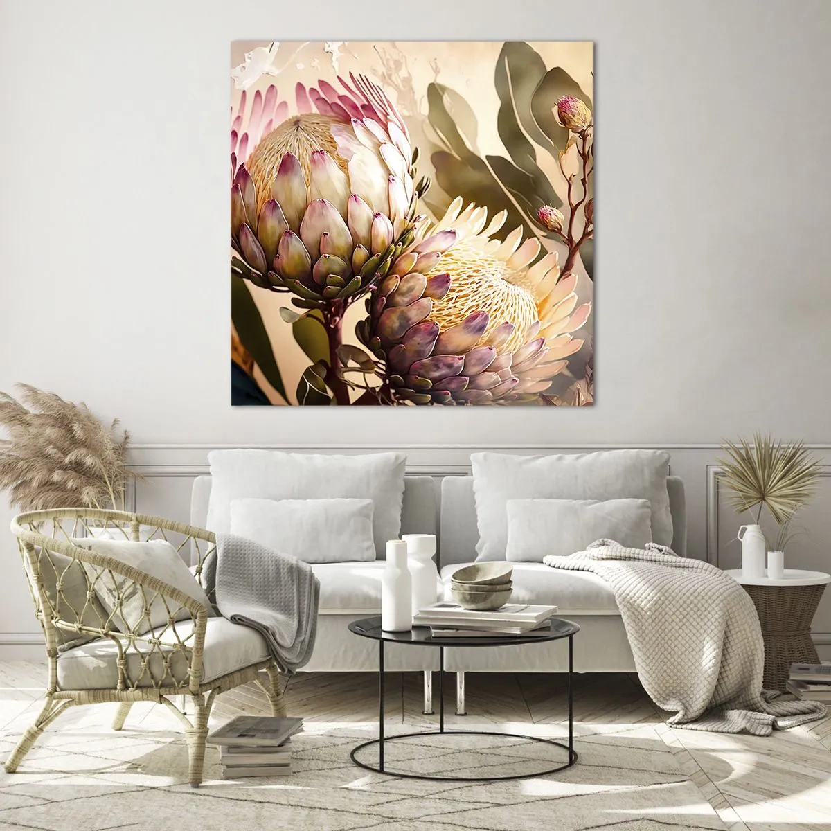 Glasbild - Bild auf glas - Zärtlich umarmt - 60x60 cm