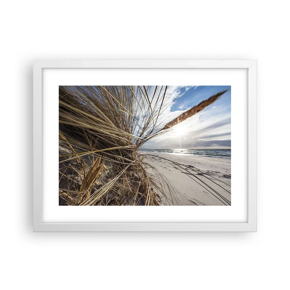 Poster in einem weißen Rahmen - Ein Treffen der Elemente der Natur - 40x30 cm