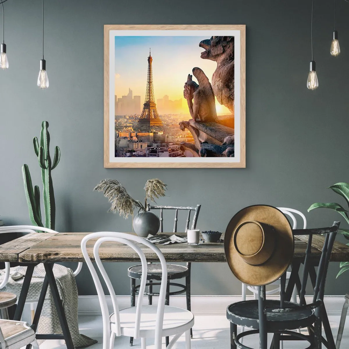 Poster in einem Rahmen aus heller Eiche - Vieles hat sich geändert ... - 50x50 cm