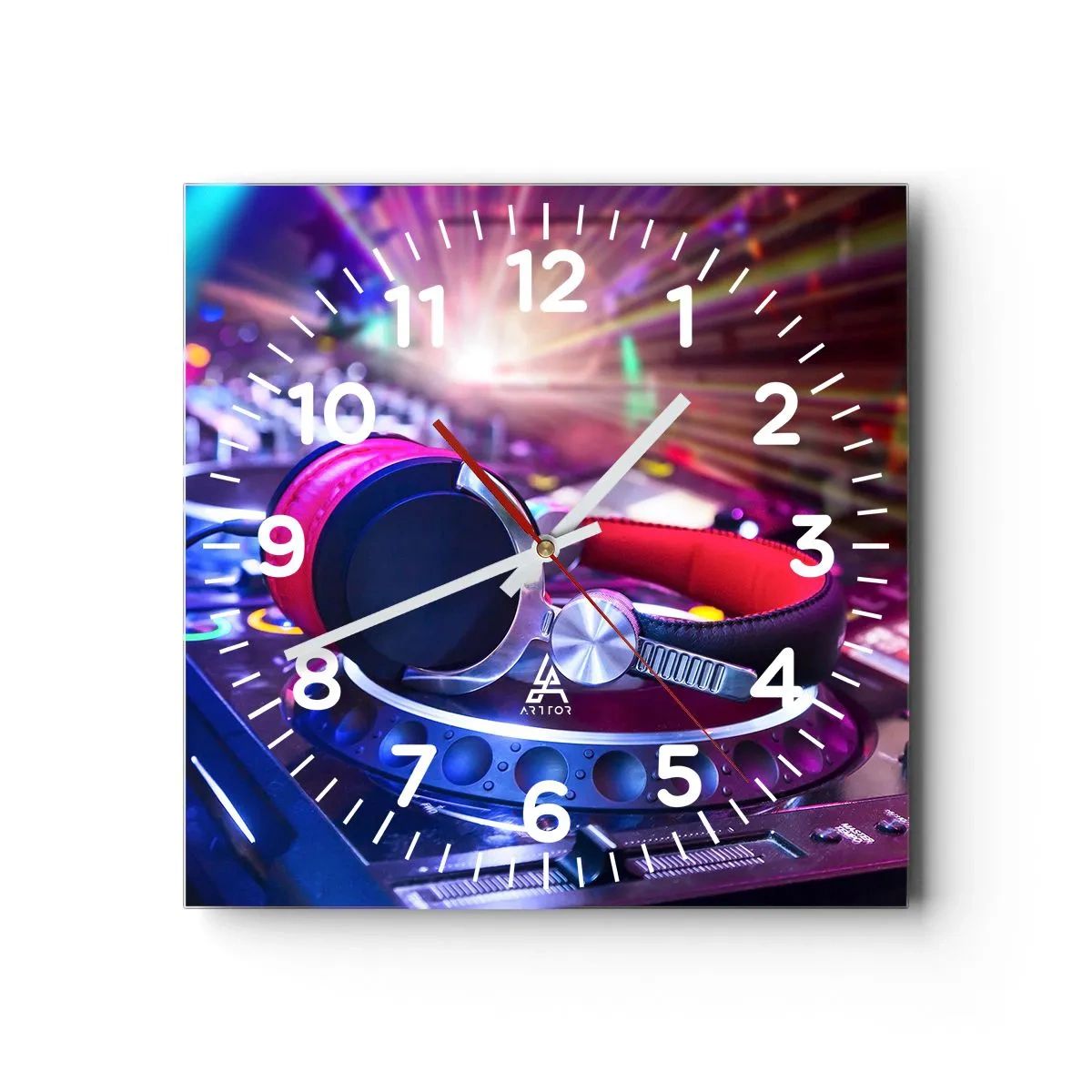 Wanduhr - Glasuhr - Es wird, es wird passieren - 30x30 cm