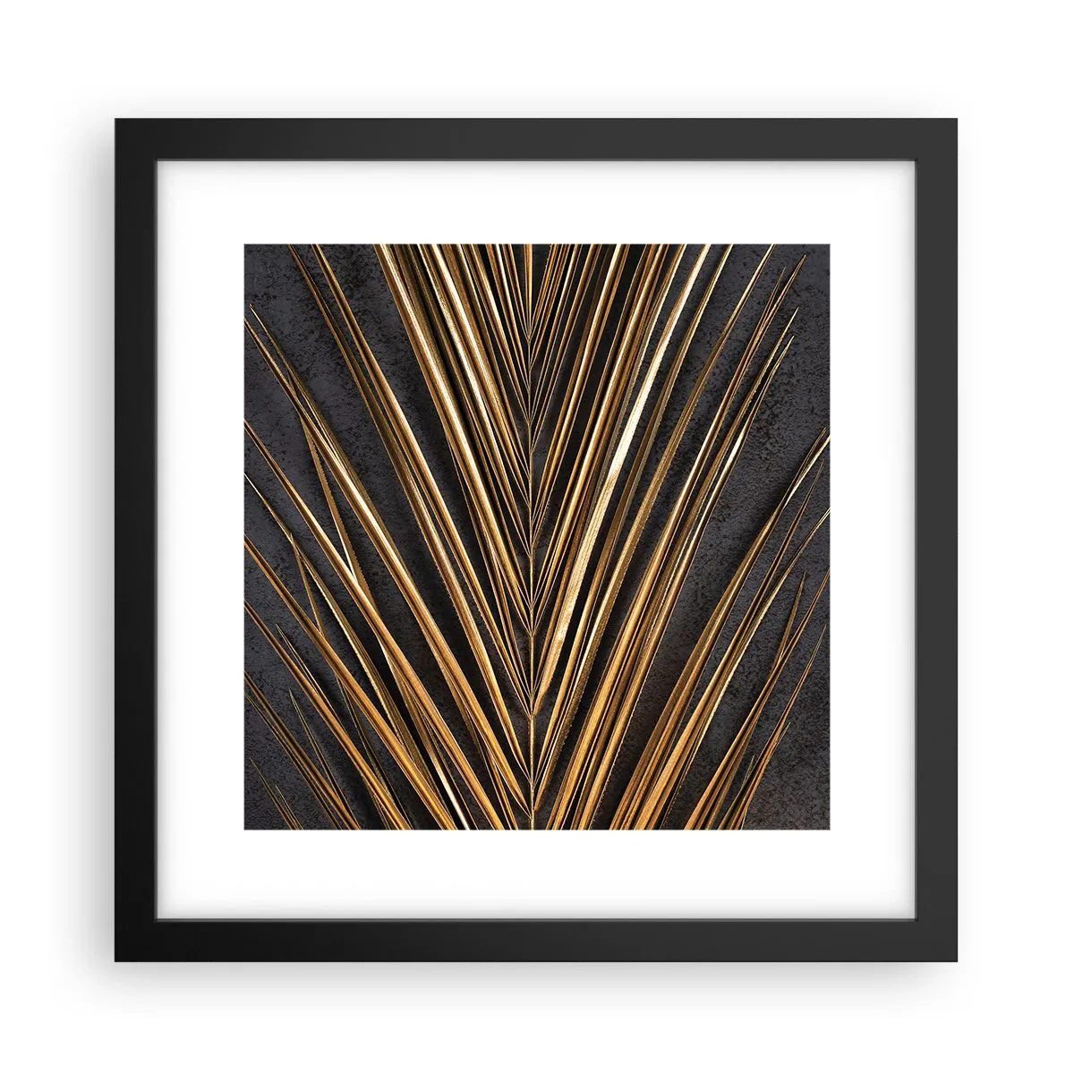 Poster in einem schwarzem Rahmen - Das Gold der Tropen - 30x30 cm