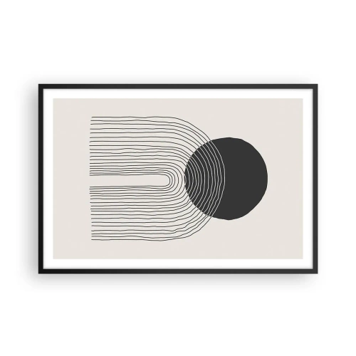Poster in einem schwarzem Rahmen - Zittern und Vertrauen - 91x61 cm