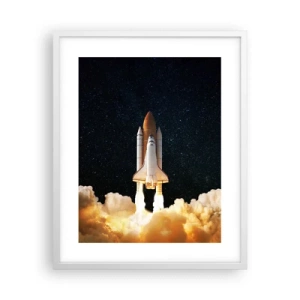 Poster in einem weißen Rahmen - Ad Astra! - 40x50 cm