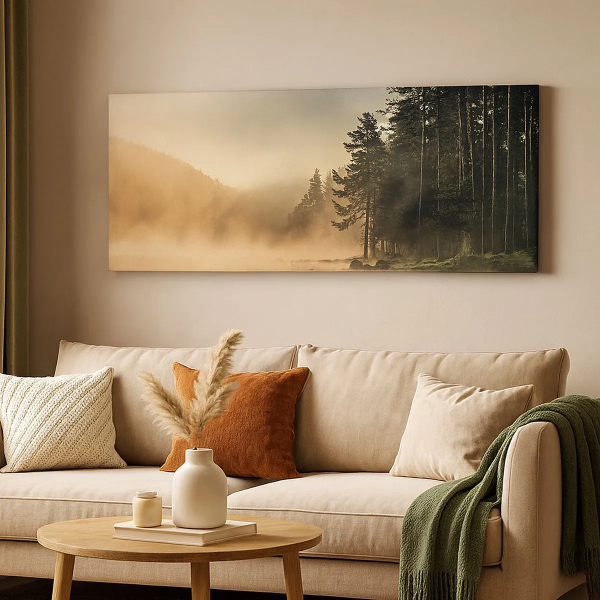 Bild auf Leinwand - Leinwandbild - Die Geburt des Tages - 100x40 cm