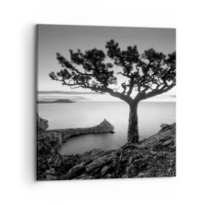 Bild auf Leinwand - Leinwandbild - Stille bis zum Horizont - 70x70 cm