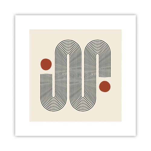 Poster - Vom Anfang bis zum Ende - 30x30 cm
