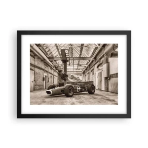 Poster in einem schwarzem Rahmen - Die Siegerruhe - 40x30 cm