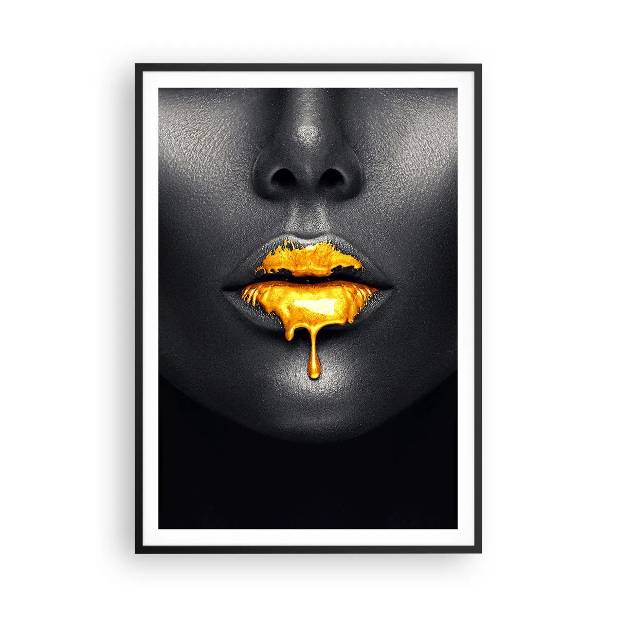 Poster in einem schwarzem Rahmen - Goldmaul - 70x100 cm