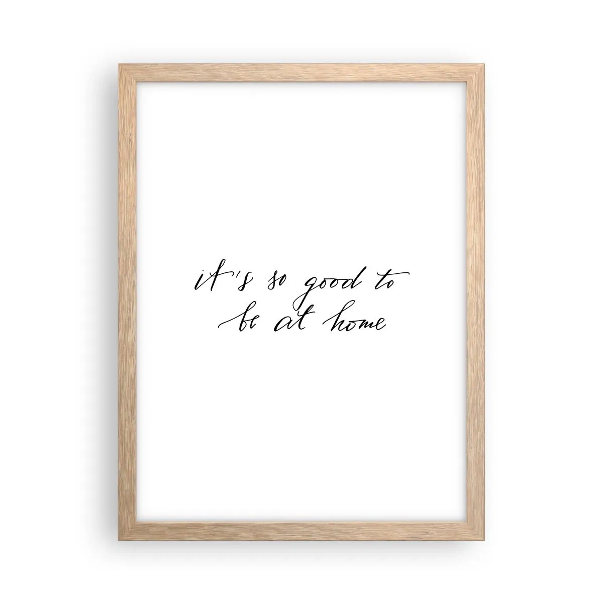 Poster in einem Rahmen aus heller Eiche - Die ganze Wahrheit - 30x40 cm