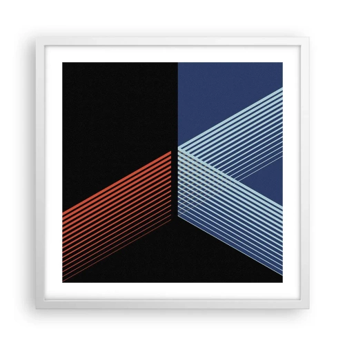 Poster in einem weißen Rahmen - Eine einfache Geschichte - 50x50 cm