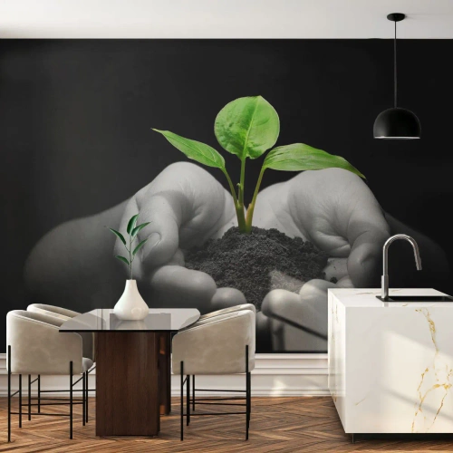 Fototapete Standard Eco - Ich liebe die Natur, ich beschütze sie - Natur, Leben, Anlage - 300x210 cm