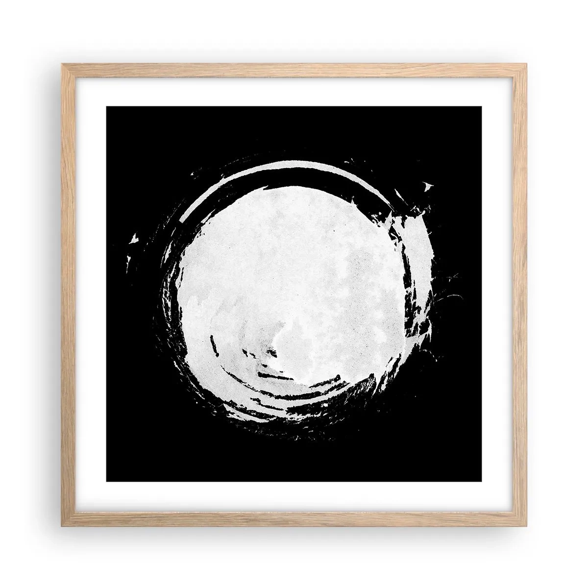 Poster in einem Rahmen aus heller Eiche - Gute Möglichkeit - 50x50 cm