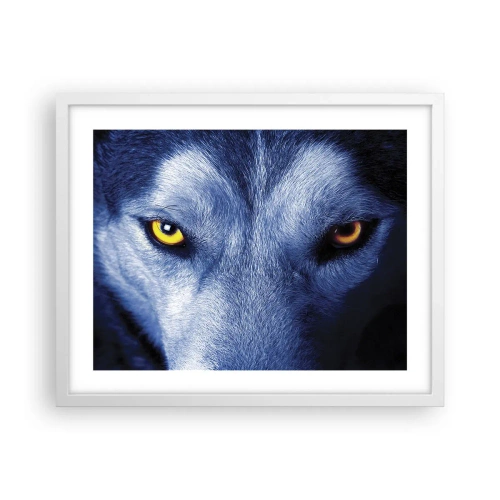 Poster in einem weißen Rahmen - Faszinierender Blick - 50x40 cm