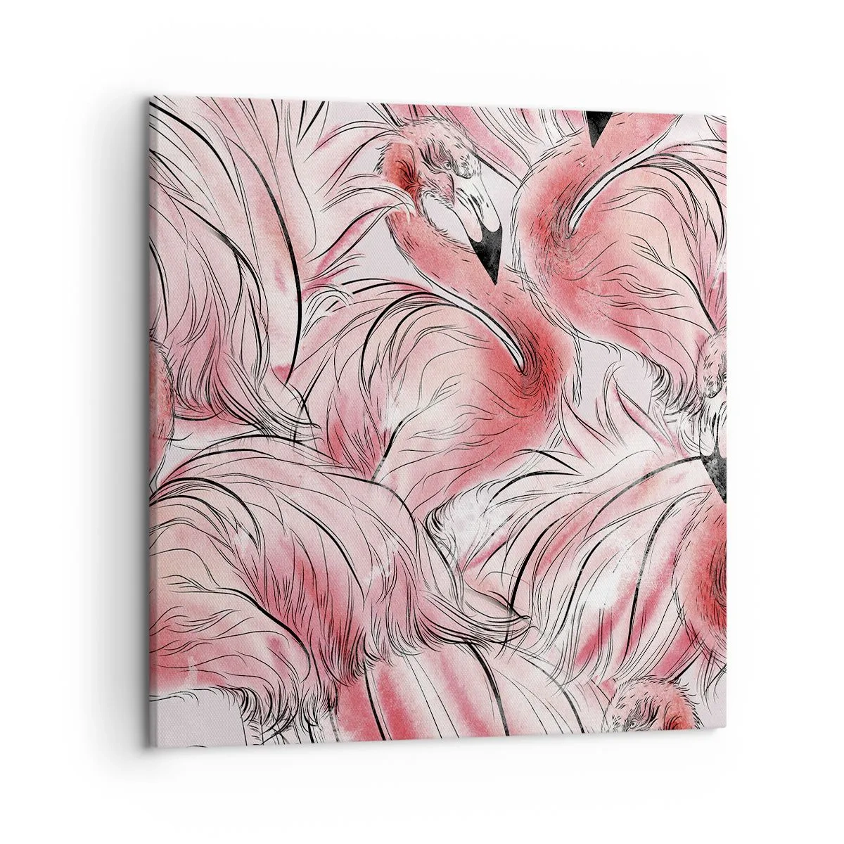 Bild auf Leinwand - Leinwandbild - Bird Corps de Ballet - 50x50 cm