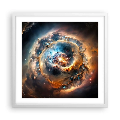 Poster in einem weißen Rahmen - Anfang - 50x50 cm