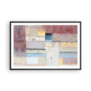 Poster in einem schwarzem Rahmen - Ruhe der Geometrie - 91x61 cm