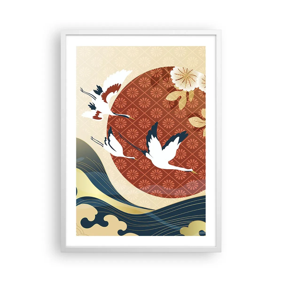 Poster in einem weißen Rahmen - Japanisches Märchen - 50x70 cm