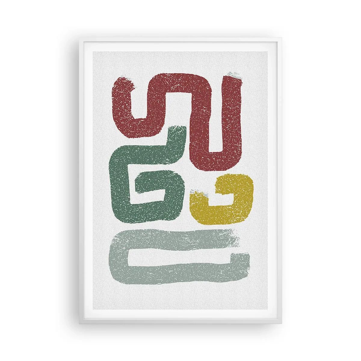 Poster in einem weißen Rahmen - In einer unbekannten Sprache - 70x100 cm