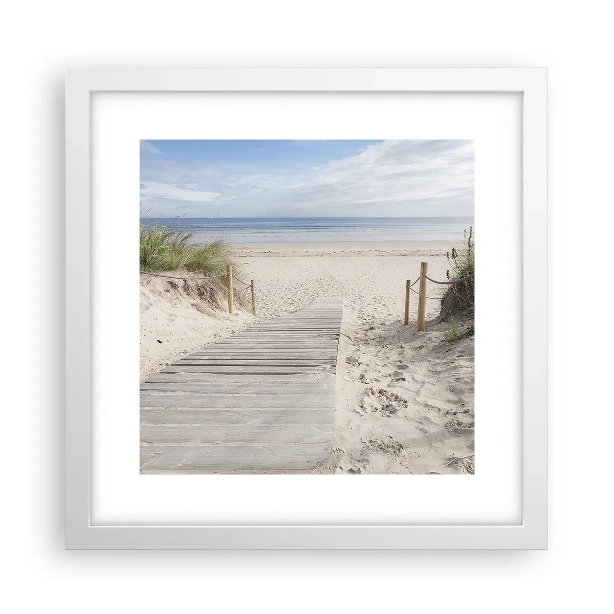 Poster in einem weißen Rahmen - Bis zum Horizont - 30x30 cm
