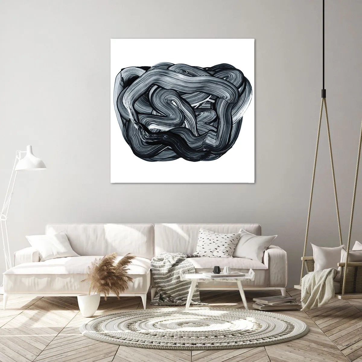 Bild auf Leinwand - Leinwandbild - Es ist nicht so einfach - 70x70 cm