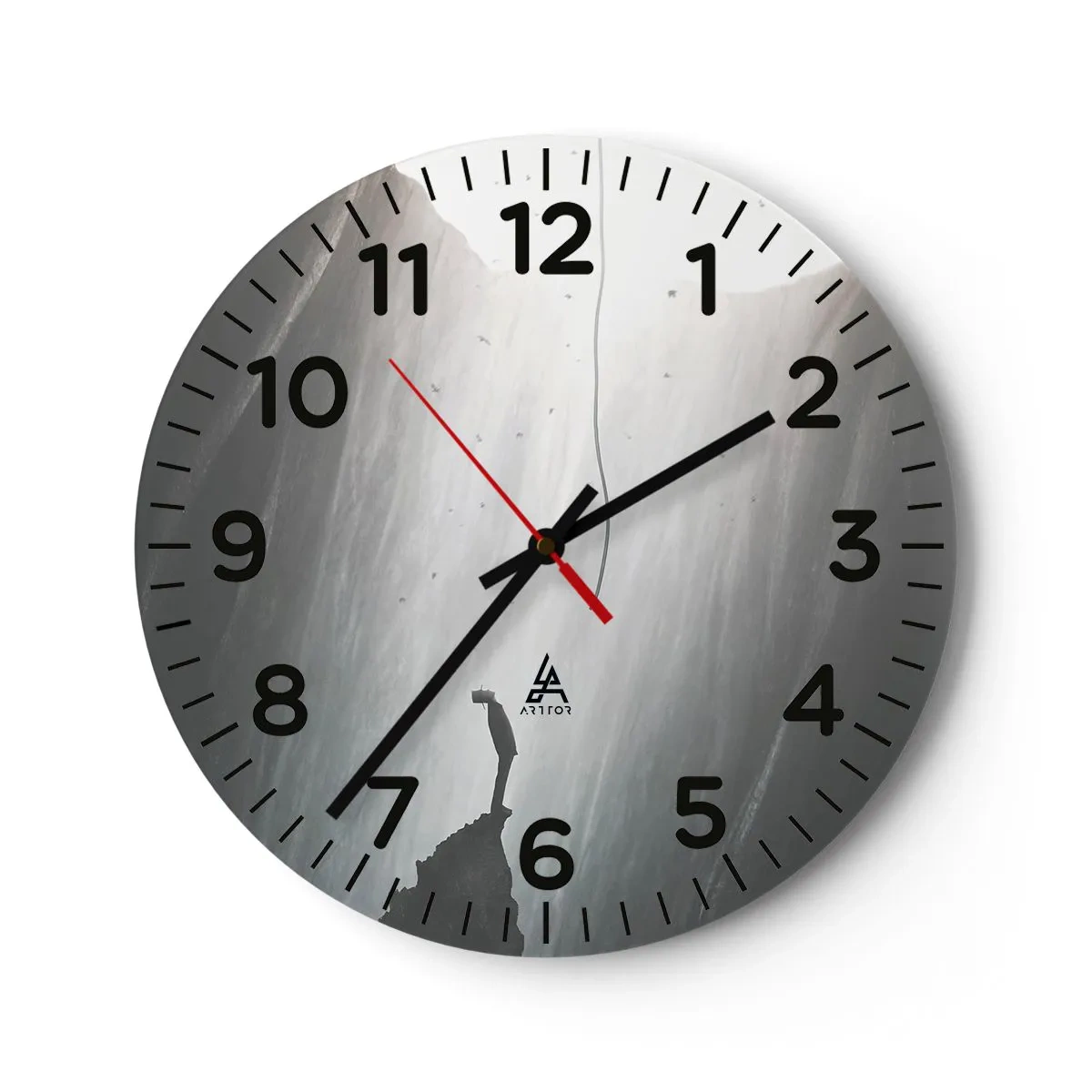 Wanduhr - Glasuhr - Es gibt immer einen Ausweg - 40x40 cm