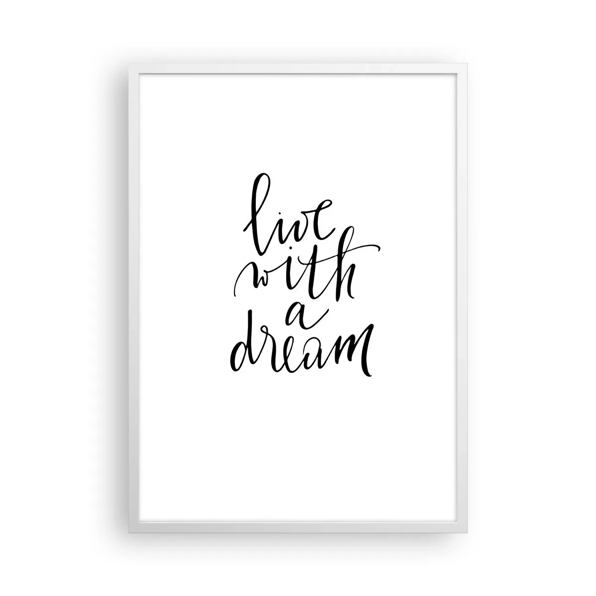 Poster in einem weißen Rahmen - Na sicher - 50x70 cm