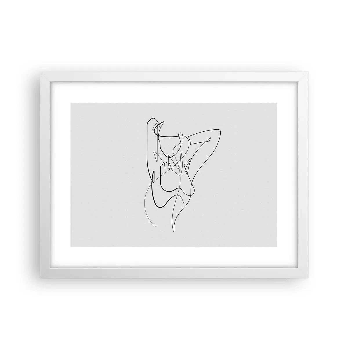 Poster in einem weißen Rahmen - So, wie du wirklich bist ... - 40x30 cm