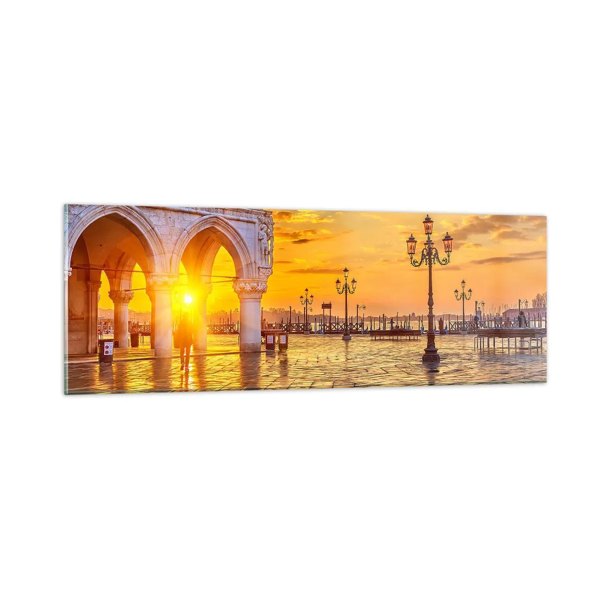 Glasbild - Bild auf glas - Wo sind alle? - 90x30 cm