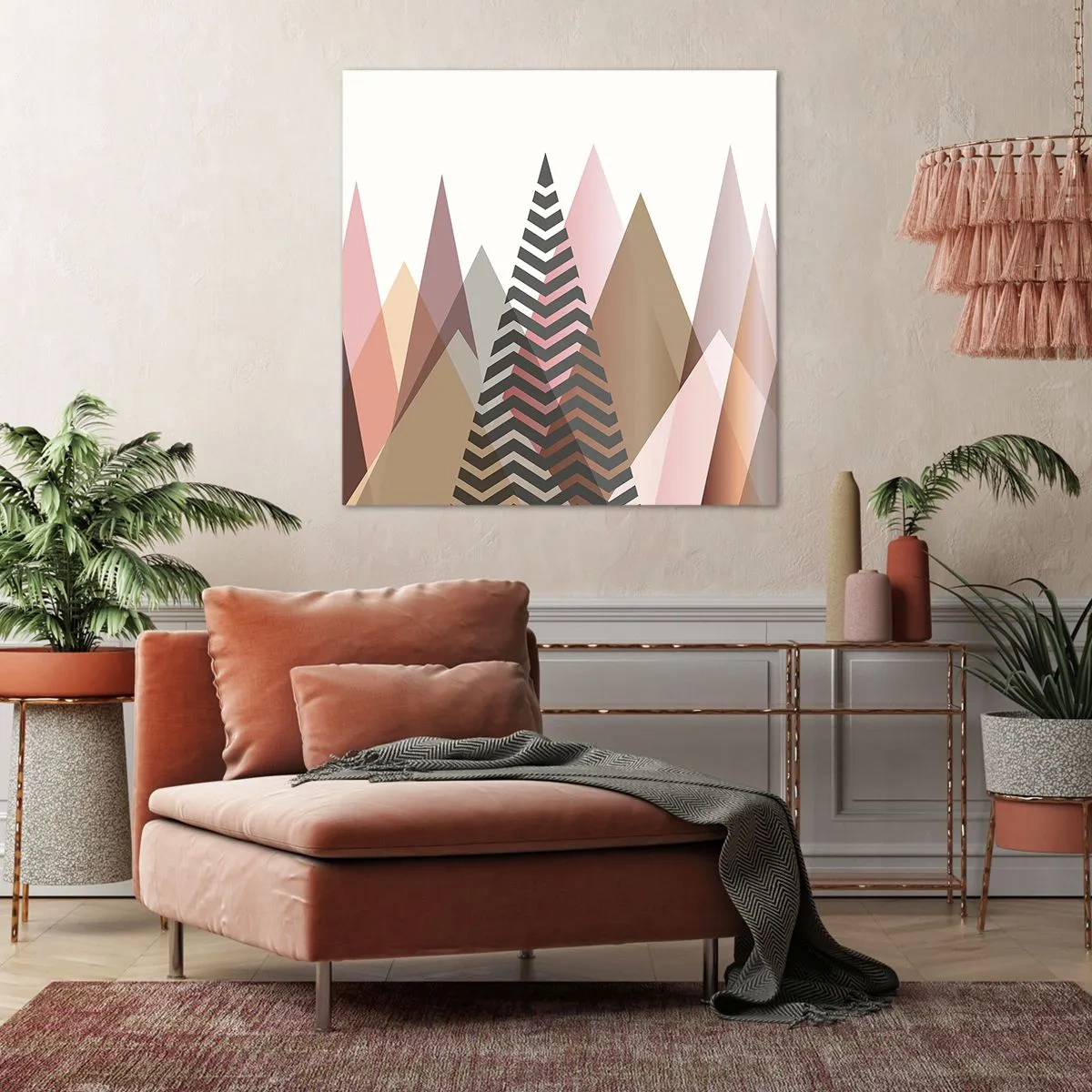 Bild auf Leinwand - Leinwandbild - Pyramidale Aussicht - 30x30 cm