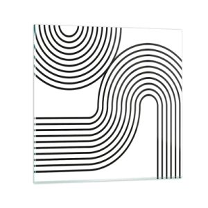 Glasbild - Bild auf glas - An der Kurve - 60x60 cm