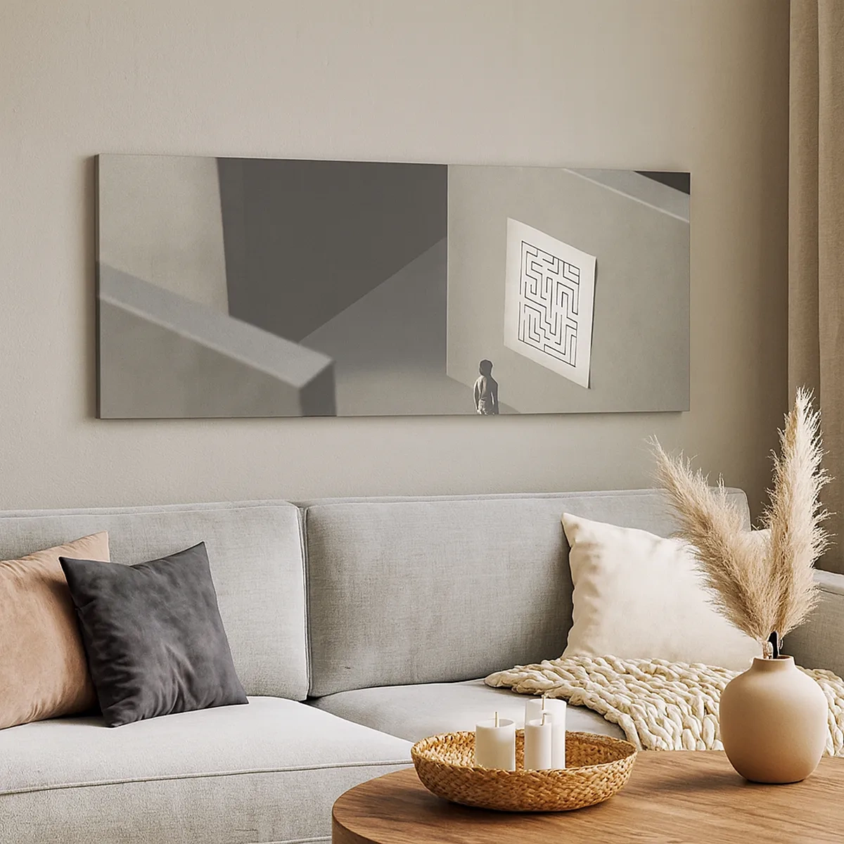 Bild auf Leinwand - Leinwandbild - Aber wo bin ich? - 30x30 cm