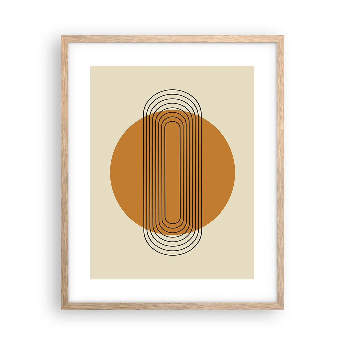 Poster in einem Rahmen aus heller Eiche - Perfekter Plan - 40x50 cm