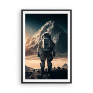 Poster in einem schwarzem Rahmen - Neue Herausforderung - 61x91 cm