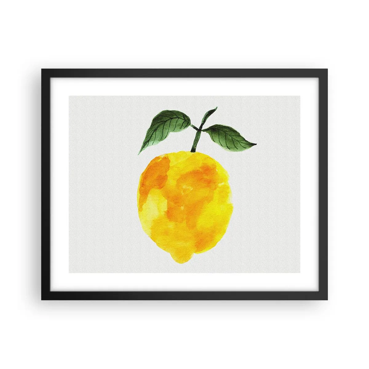 Poster in einem schwarzem Rahmen - So schmeckt man die Sonne - 50x40 cm