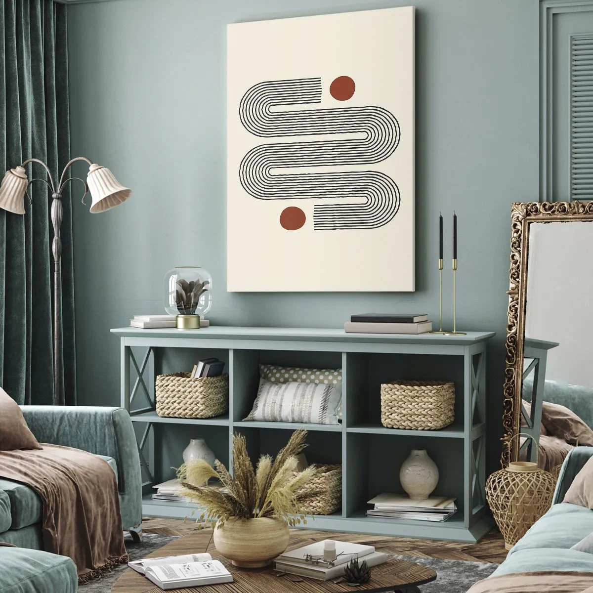 Bild auf Leinwand - Leinwandbild - Vom Anfang bis zum Ende - 65x120 cm